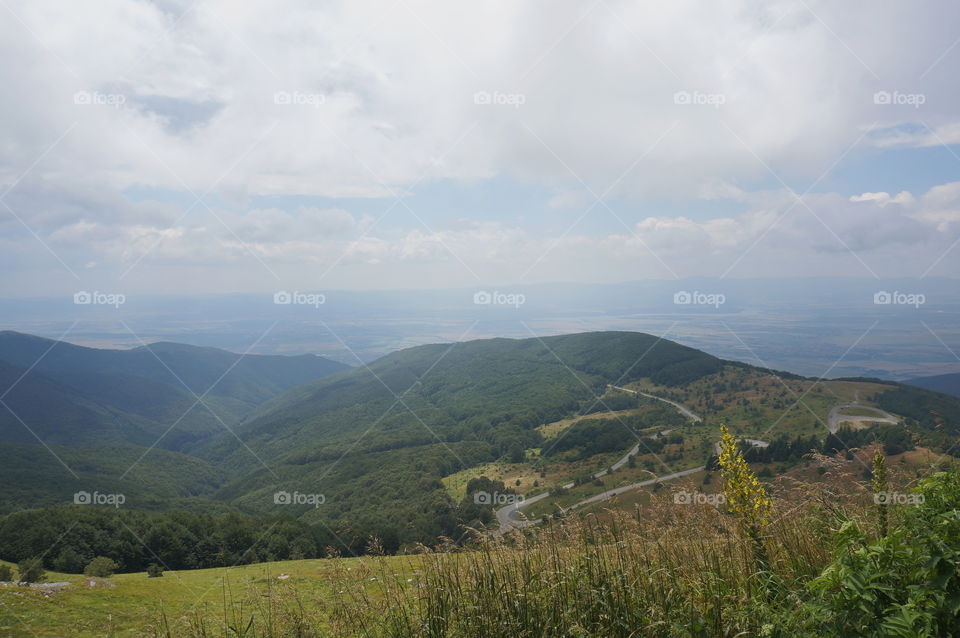 Balkan mountains landscape