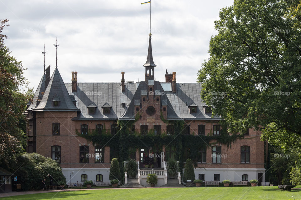 Sofiero castle palace Sweden . Sofiero slott Sverige 
