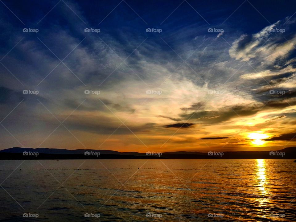 sunset in croatia
