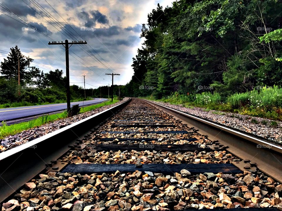 Railroad Tracks HDR 