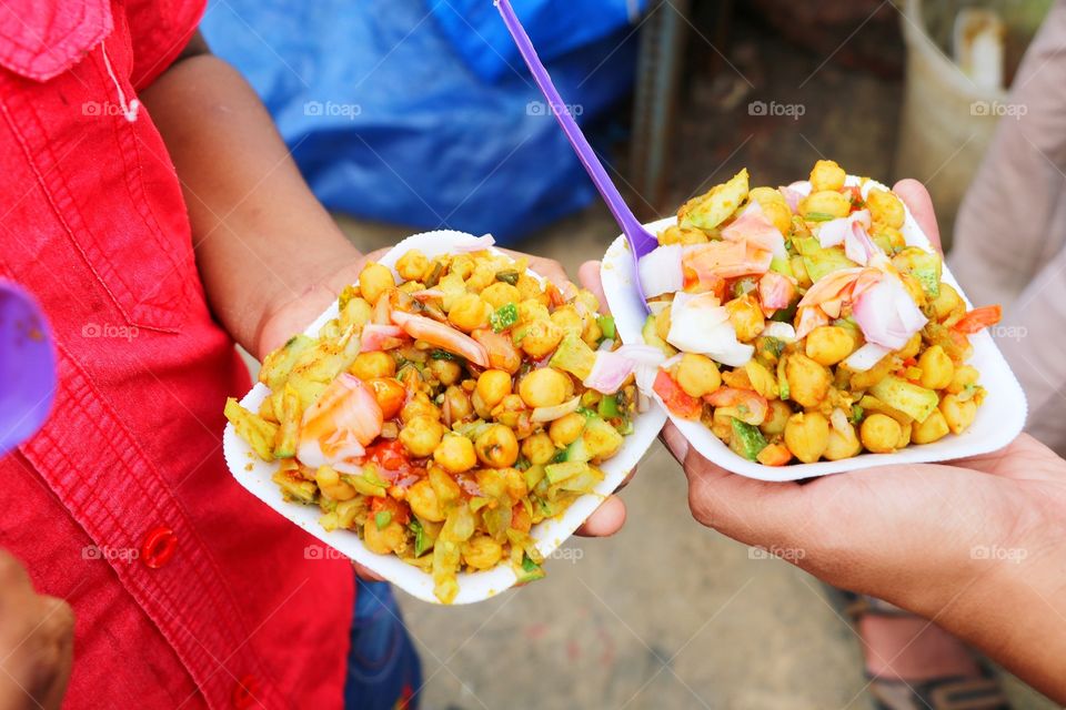 Peanut with masala in beach