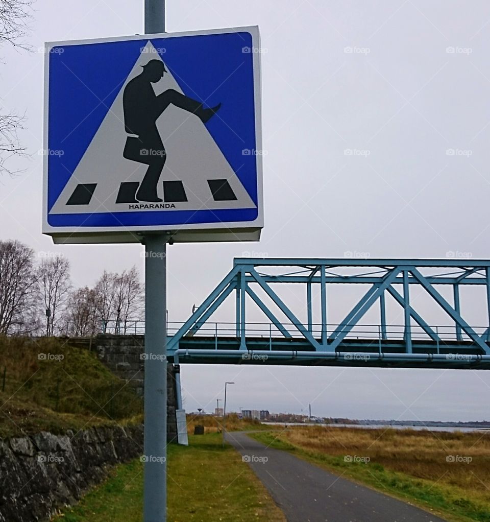 Pedestrian funny walks