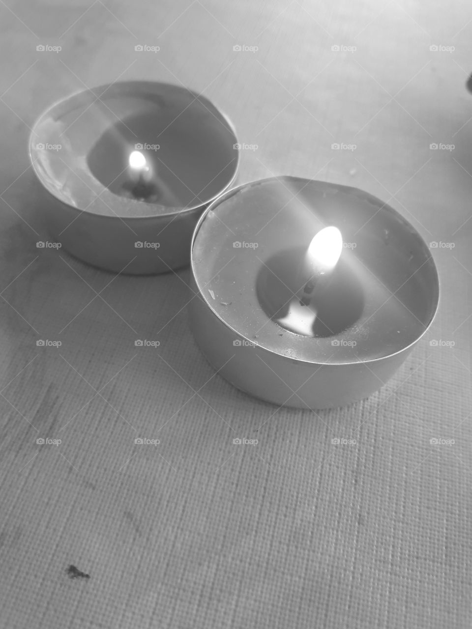 blac k and white picture  candle flame