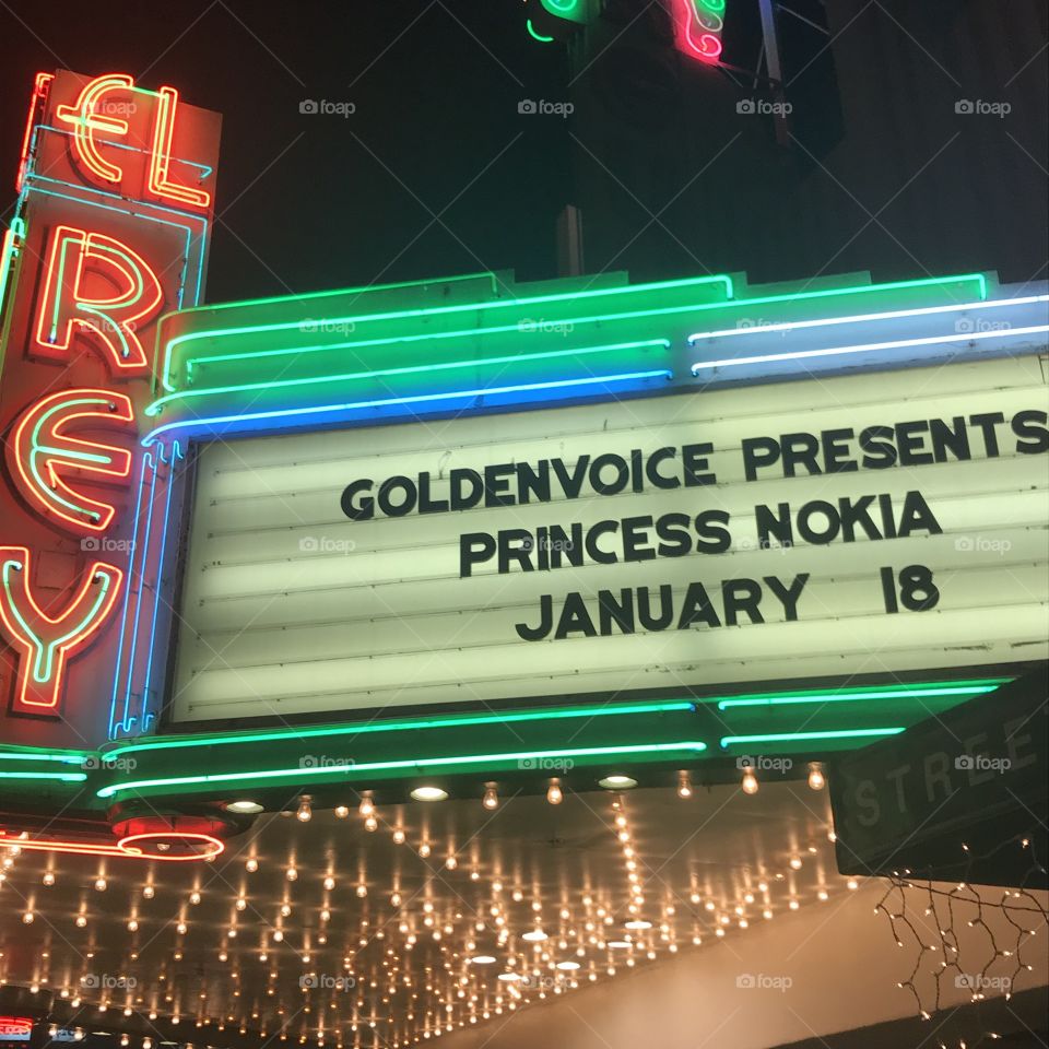 Princess Nokia - El Rey marquee, Los Angeles