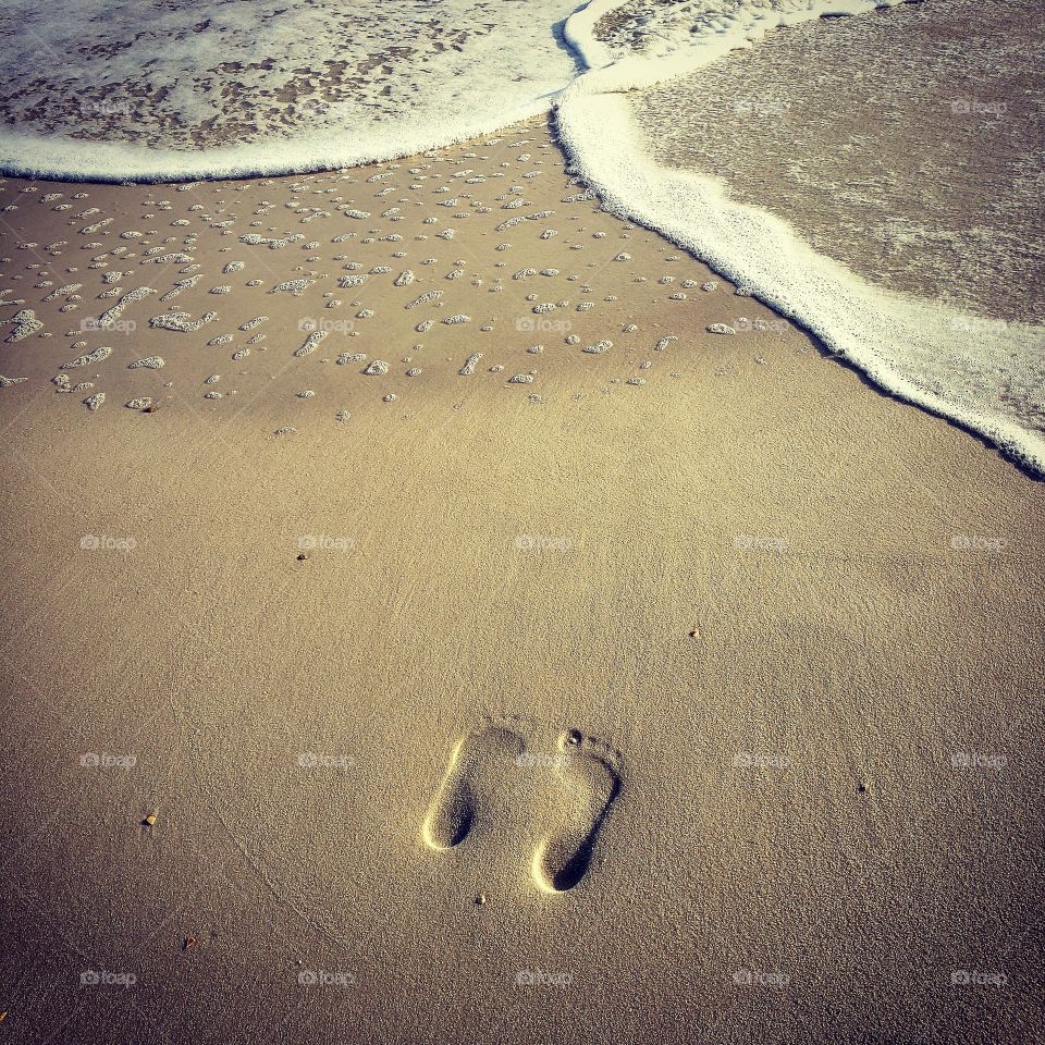 Footprints in sand in PCB