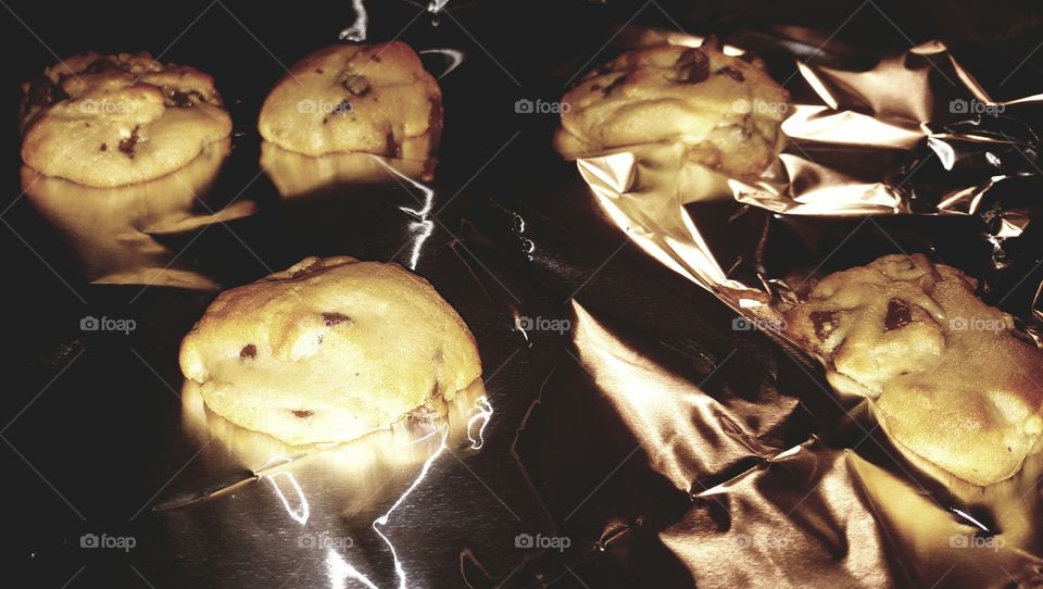 cookies in the oven