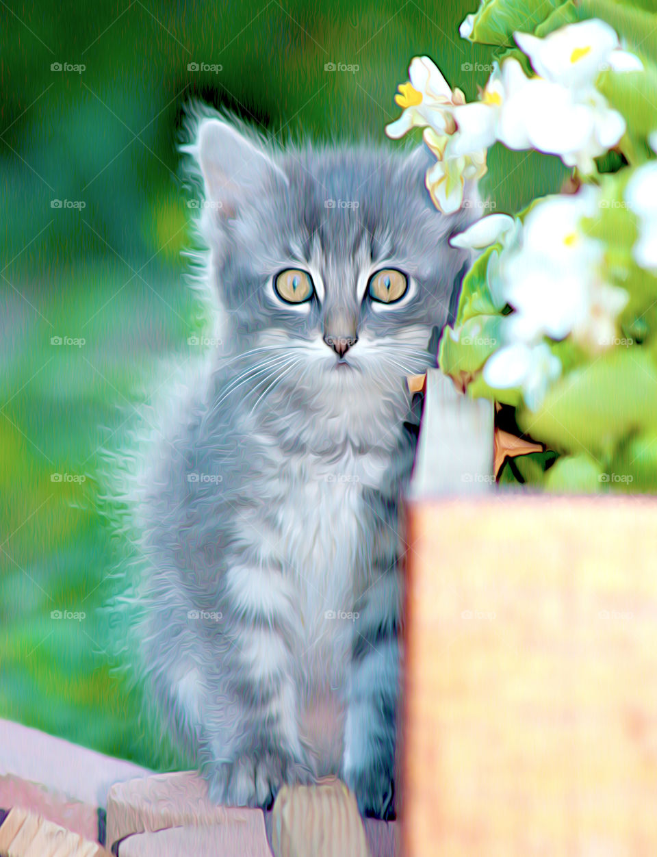 Cute Gray Kitten