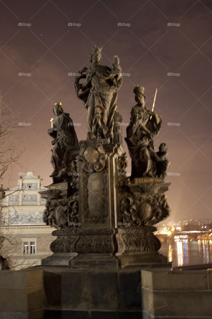 Statue on Charles bridge 