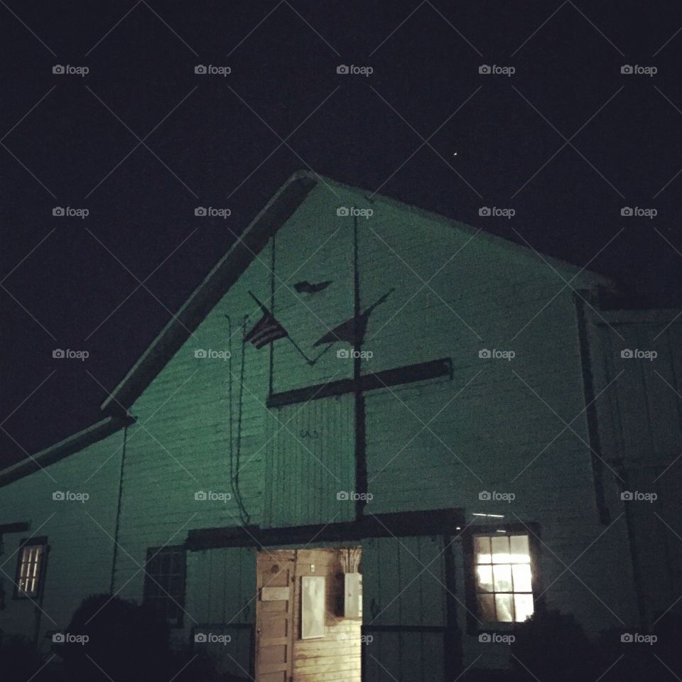 Moonlit Barn