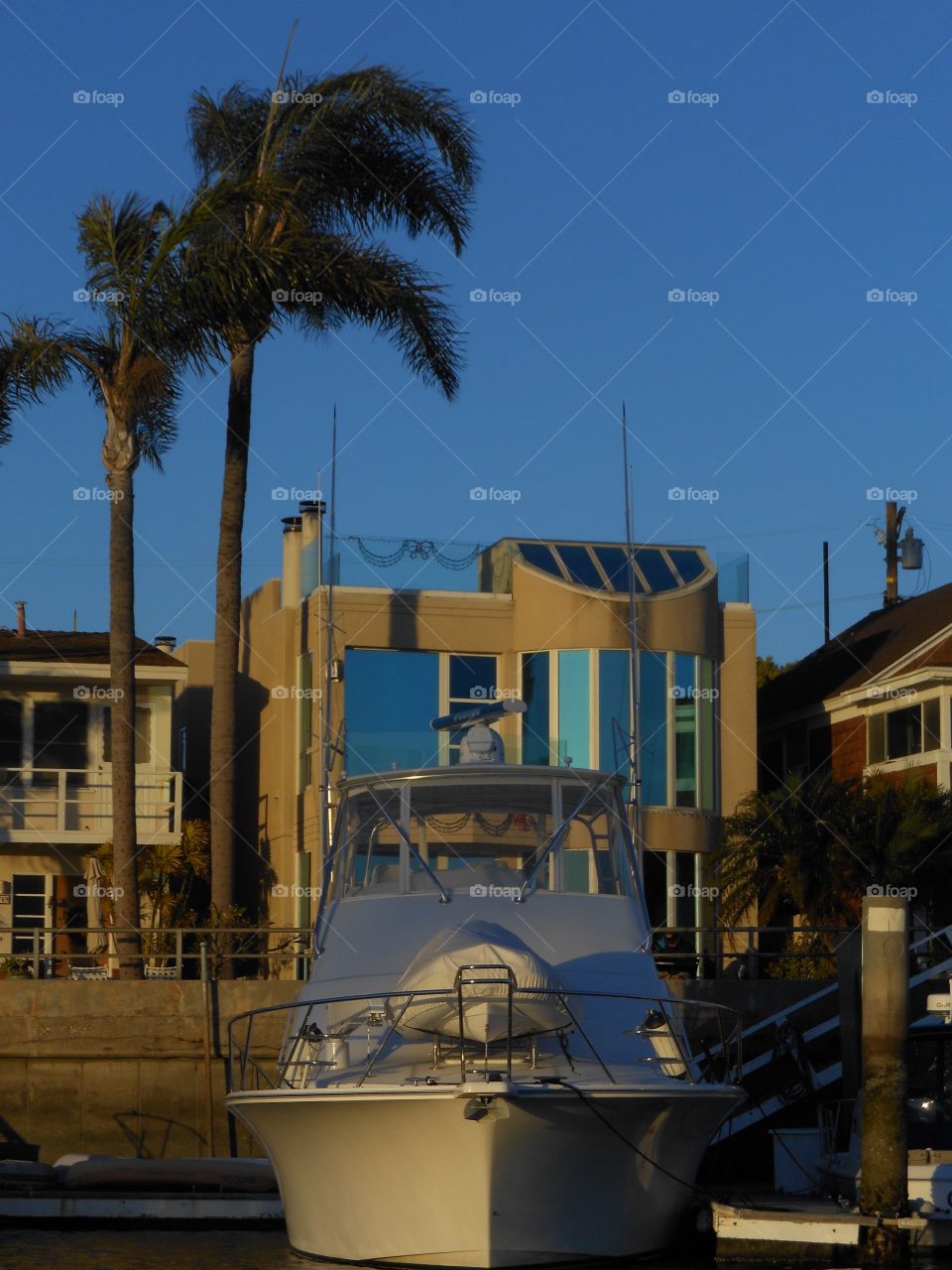 Home and boat, Long Beach, CA