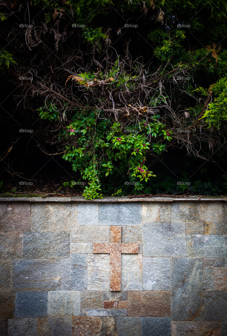 Cross on the wall
