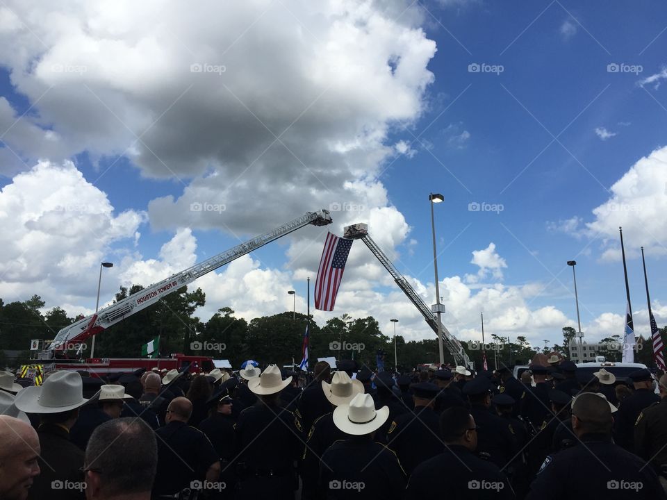Honor and duty. Standing with my fellow brothers and sisters and law-enforcement