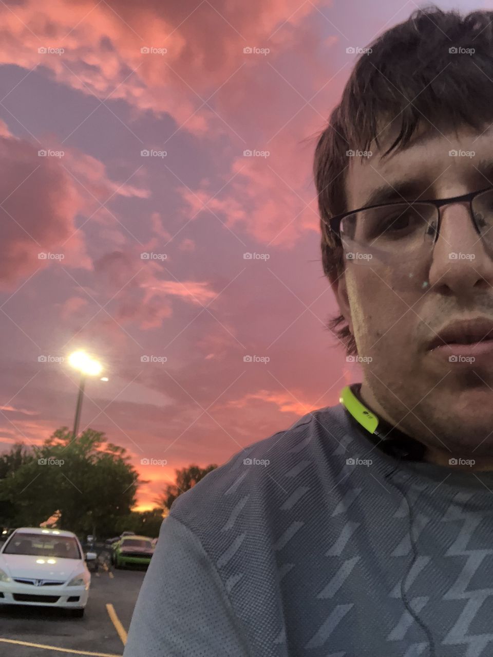 A really nice selfie sunset on a beautiful afternoon