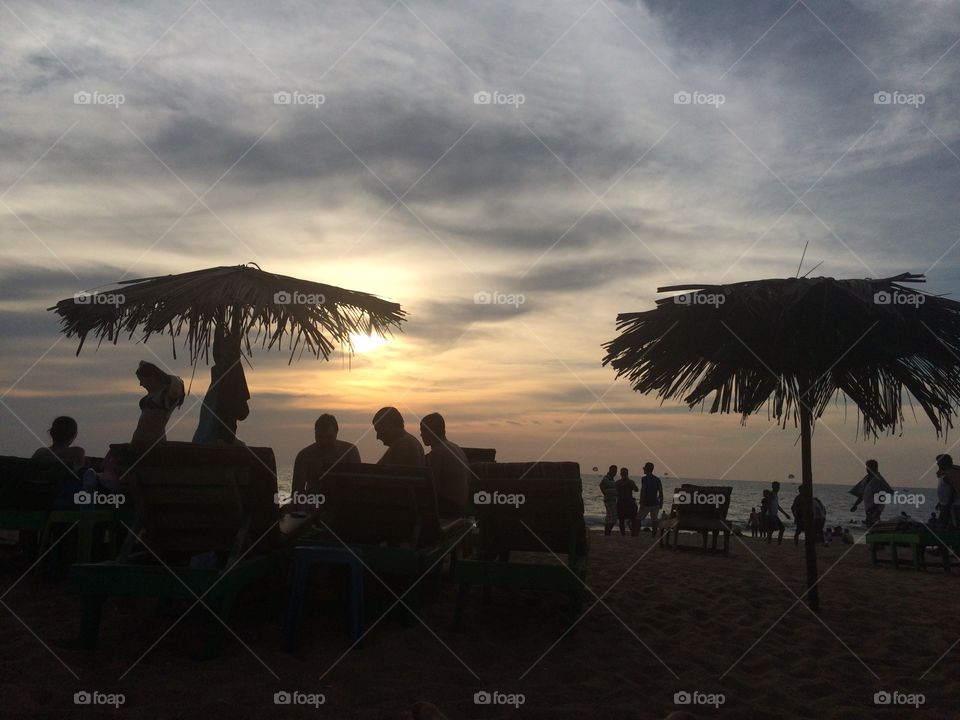 Sunset in Goa, India