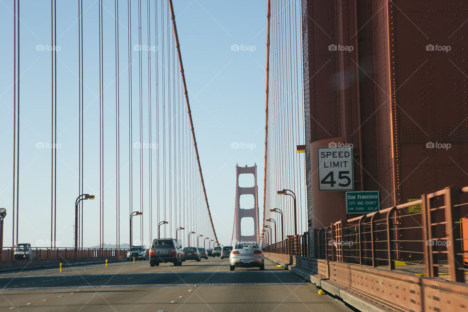 Driving On the Golden Gate Bridge 