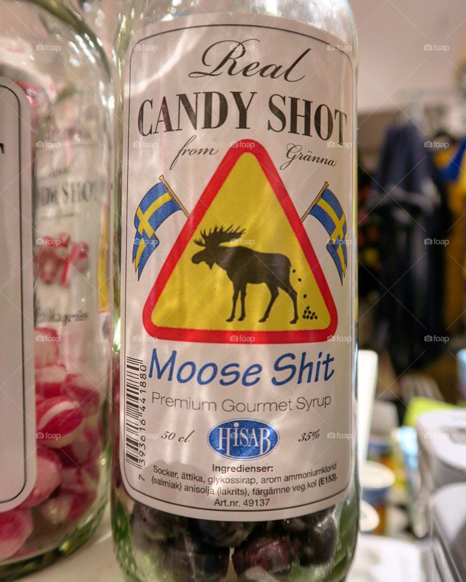 Moose shit bottle 