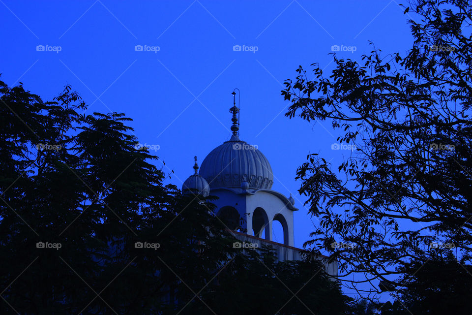 A gurdwara religious place