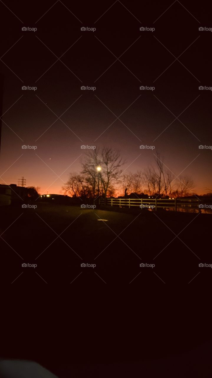 After Sundown, After Twilight, After Night Backlit Glow