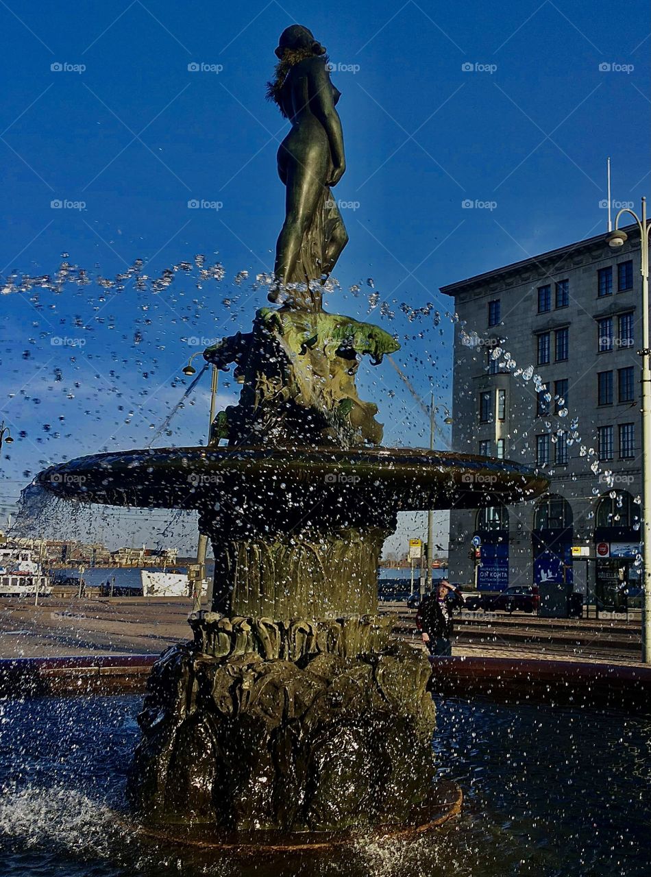 Havis Amanda fountain in Helsinki Finland