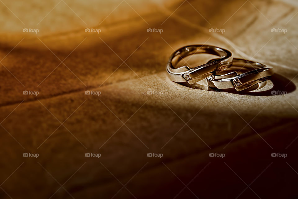 Close-up of wedding ring