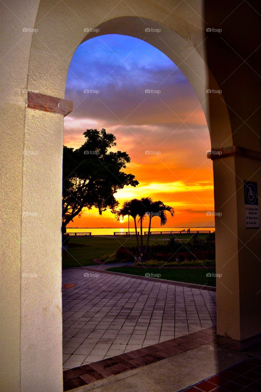 Perfect frame for the ...sunset .