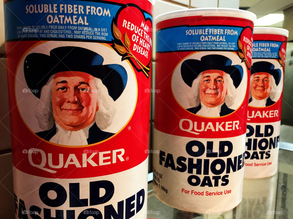 Quaker old-fashioned oats.