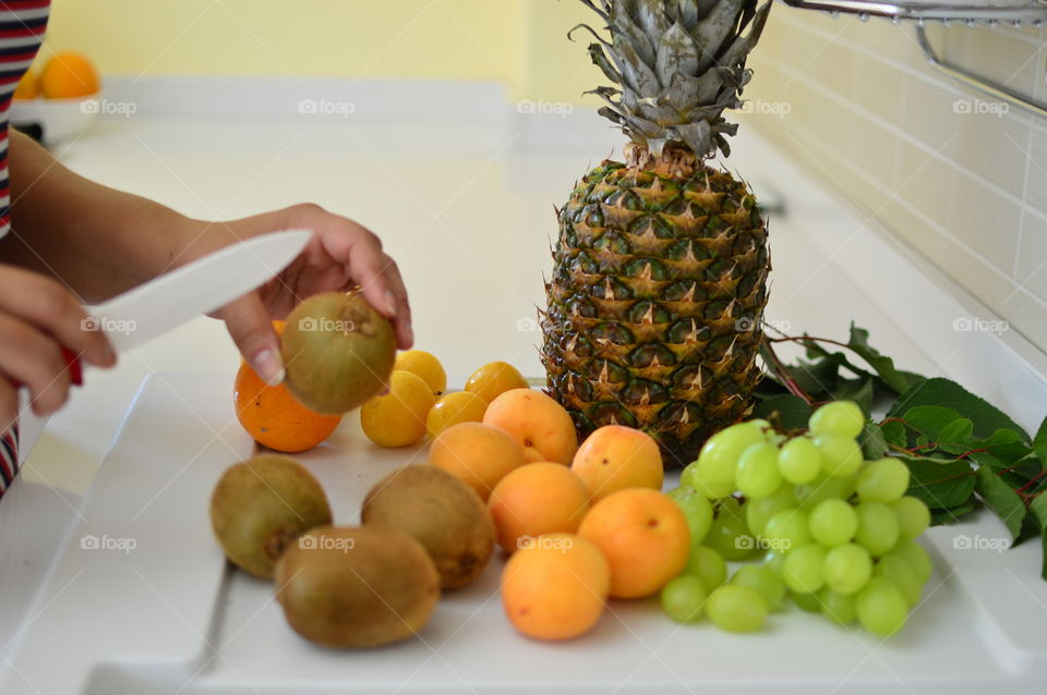 Fruit mix to make a fruit salad 