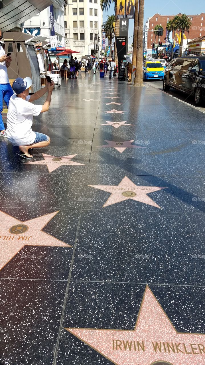 Hollywood walk of fame