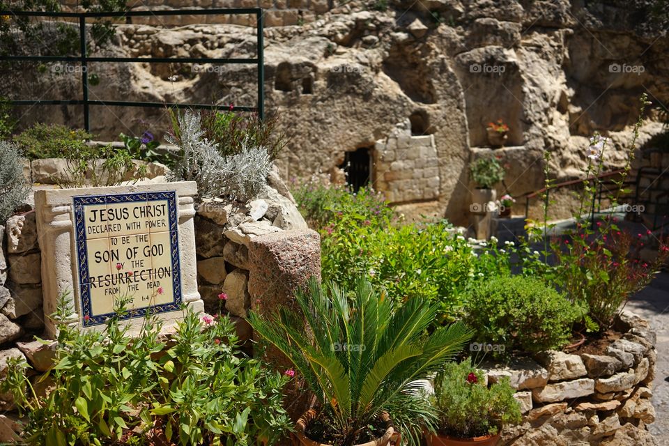 a place called Garden Tomb in Jerusalem of Israel