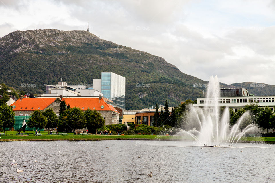 Bergen city in Norway. 