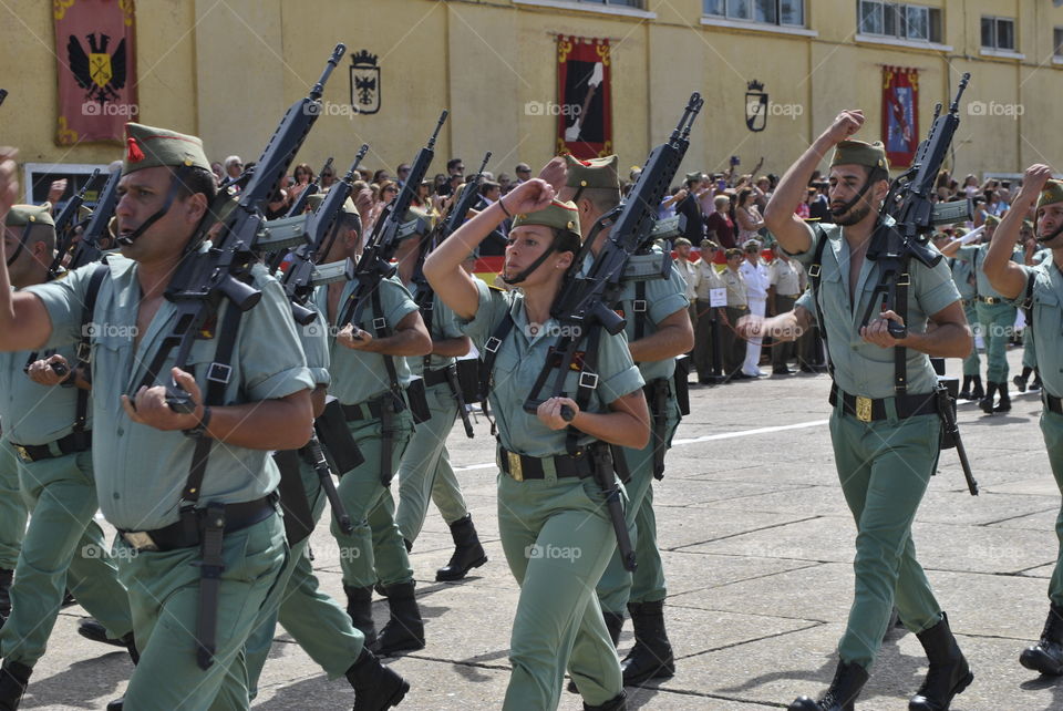 20 de septiembre del 2014 en García Aldave Ceuta, fotografía de la parada Militar.