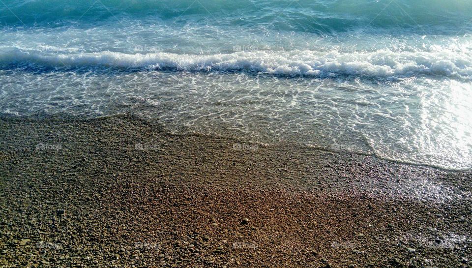 Sea wave, Golden Horn beach, Bol island Brac