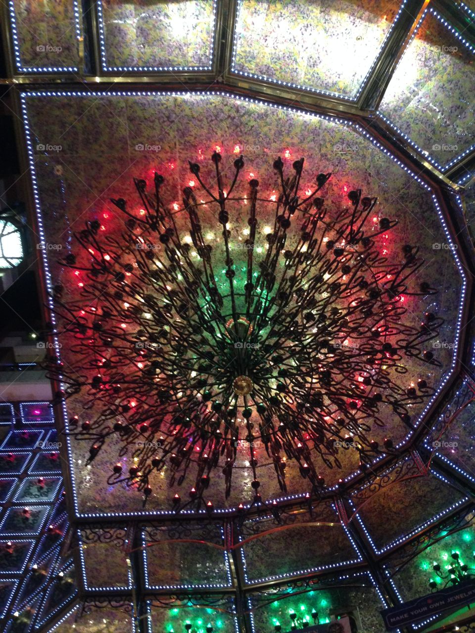 Cruise ship atrium chandelier