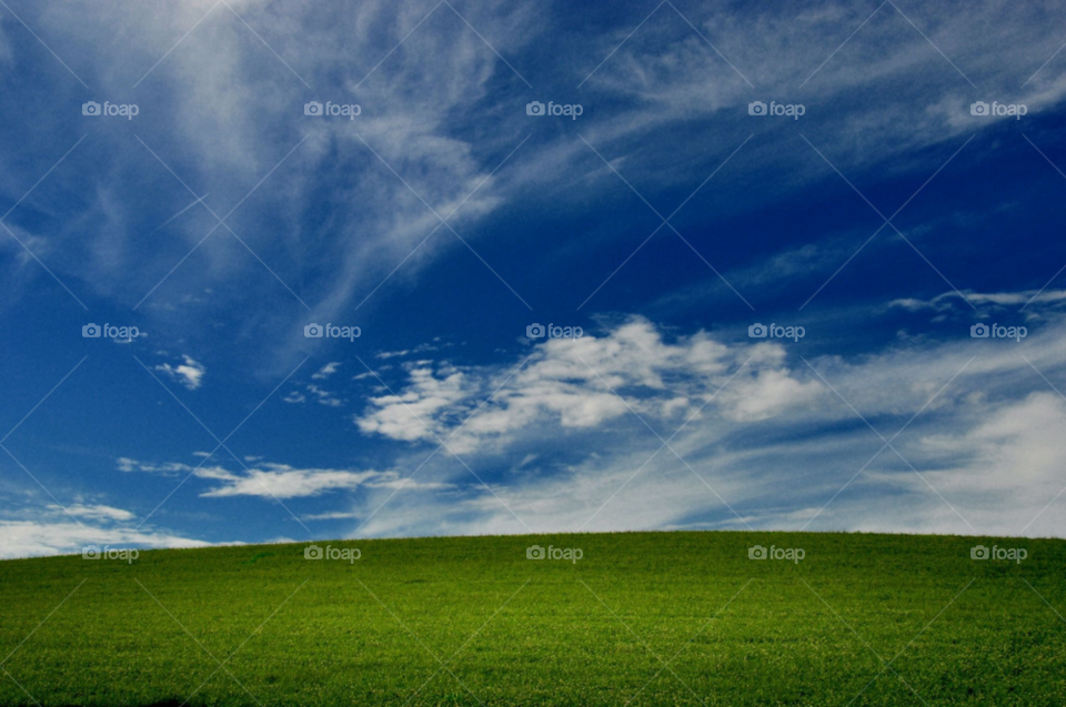 sky green nature blue by gaguling