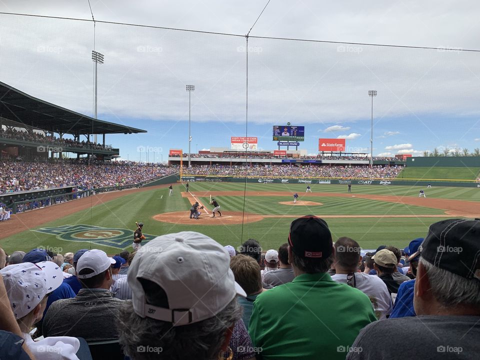 Sloan Park, Mesa, AZ Spring Training Baseball Giants VS Cubs