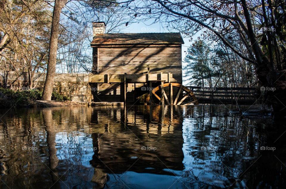 House with waterwheel