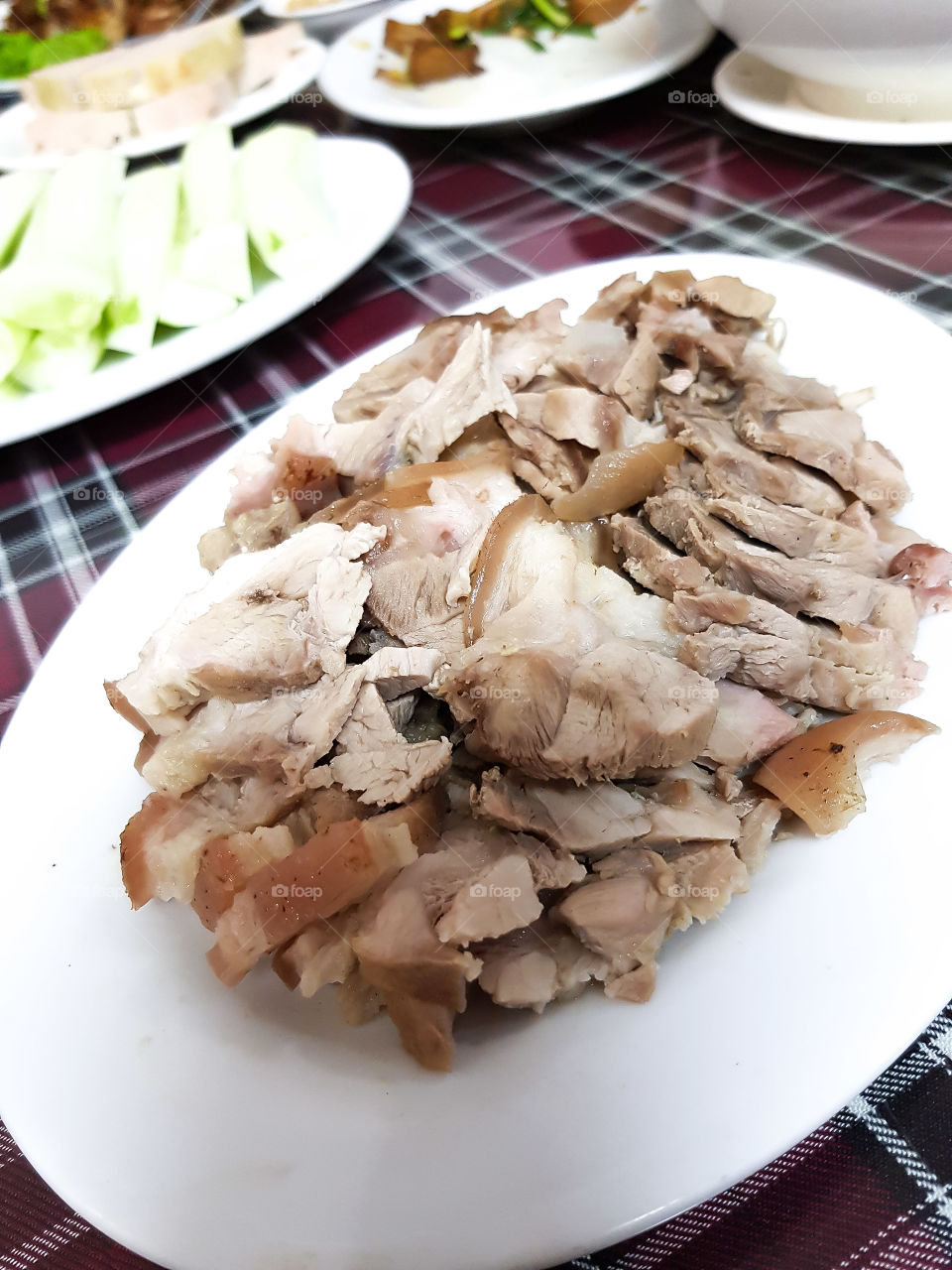 Boiled pork belly