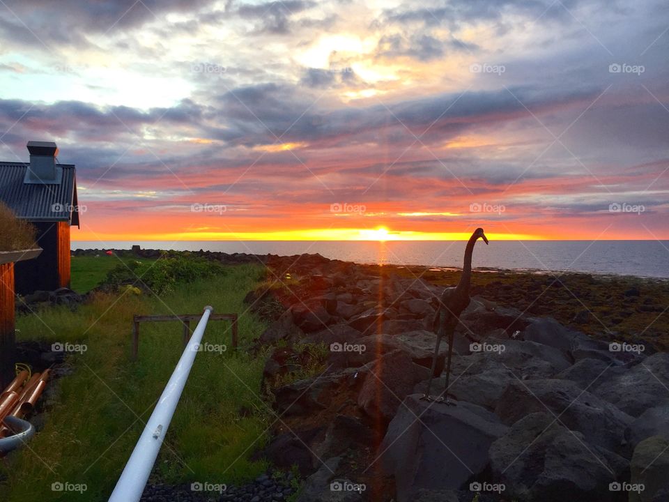 Icelandic sunset 