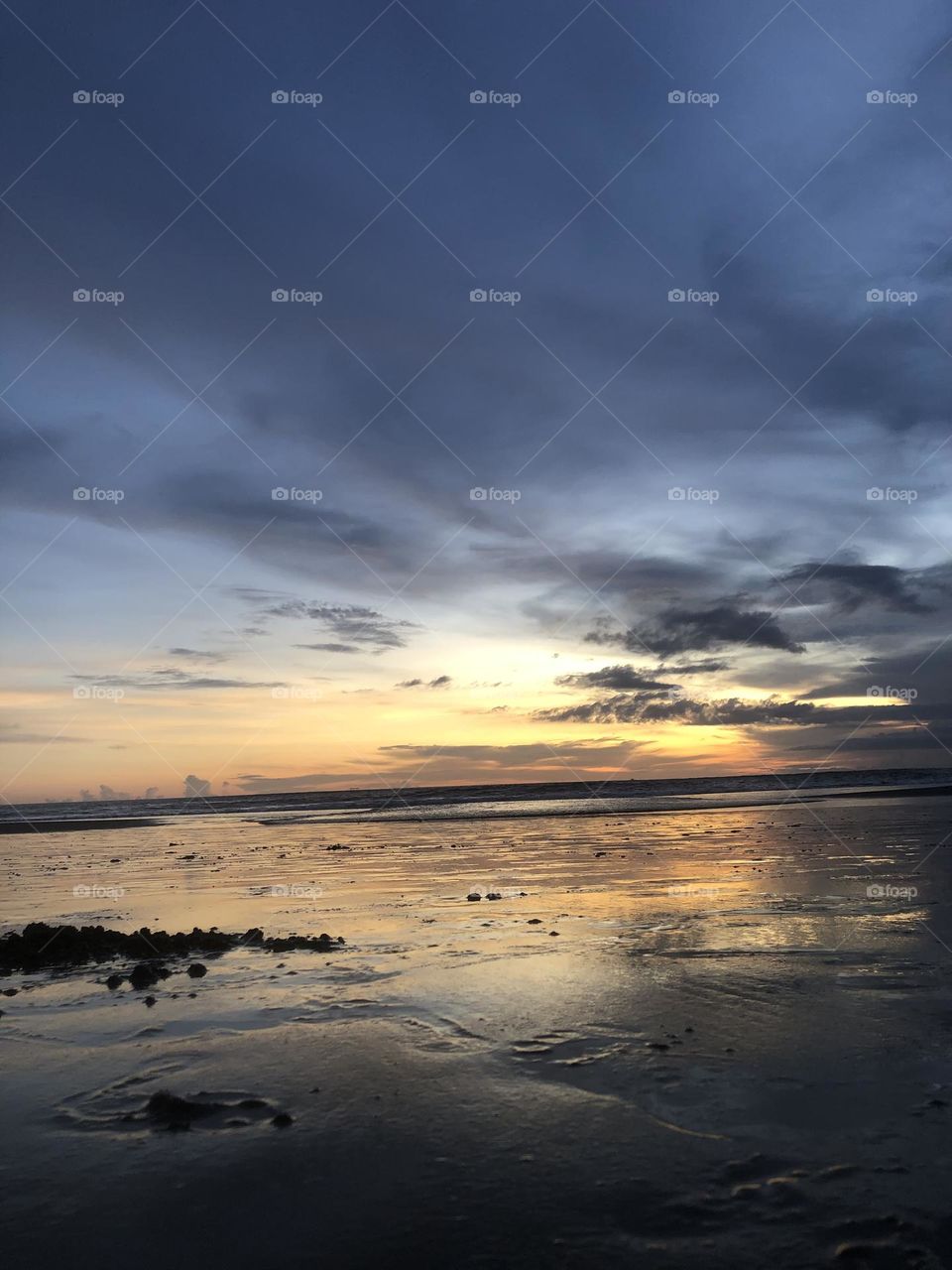 Sunset in the mirror 