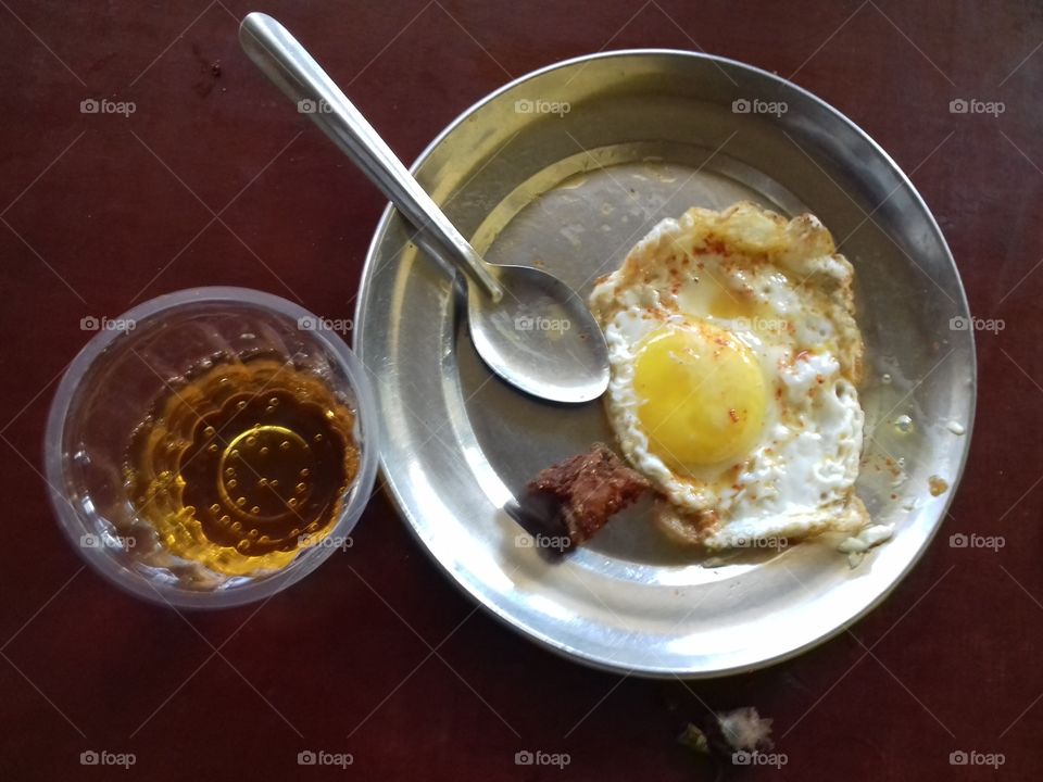 helthy egg with beer