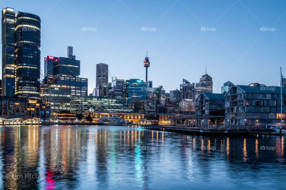 On the coldest morning of this years Sydney winter, I give you Darling Harbour at dawn