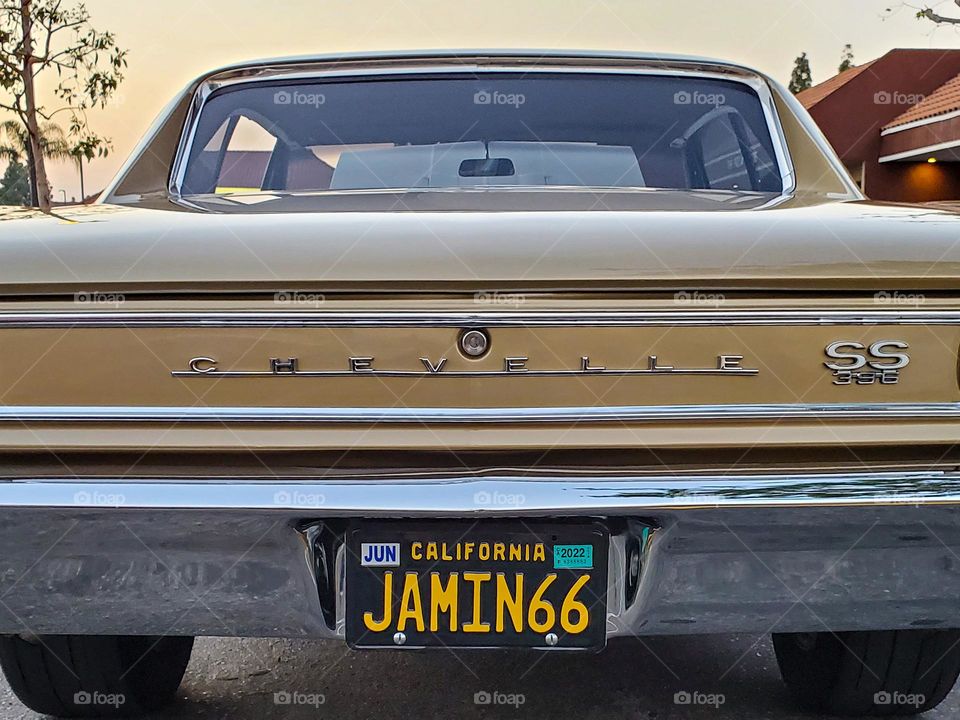 A beautiful 1966 Chevrolet Chevelle SS on display at a California car meet
