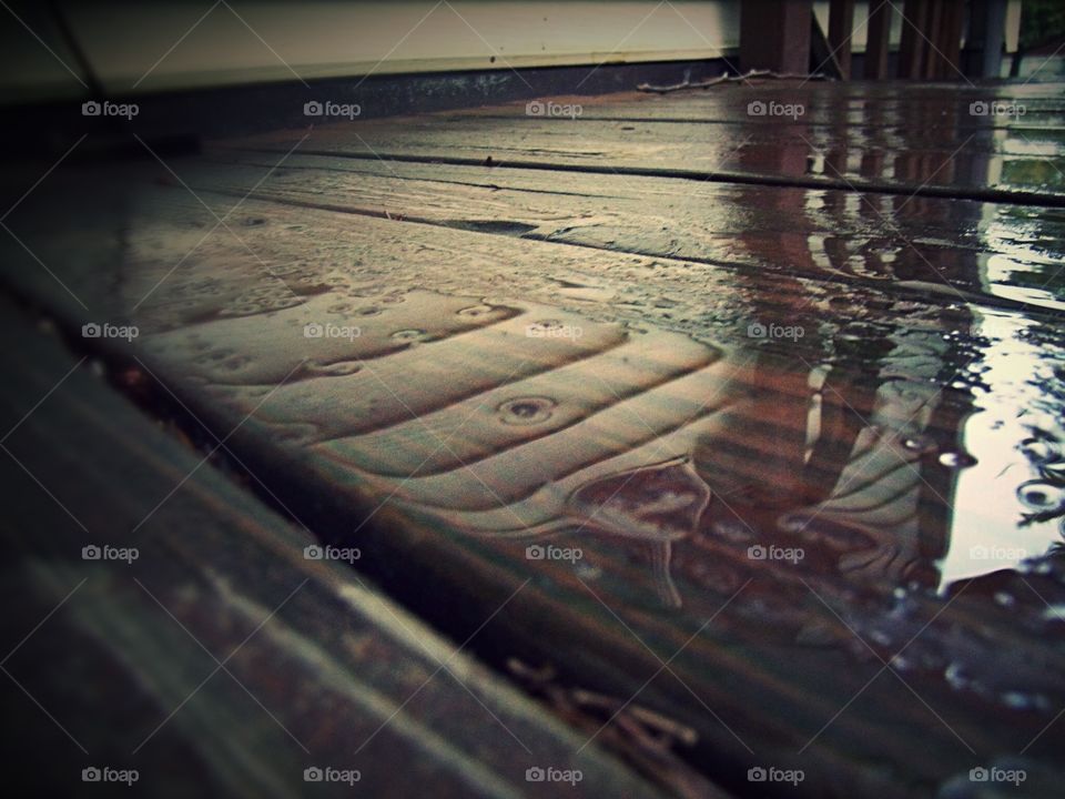 Rain fall deck