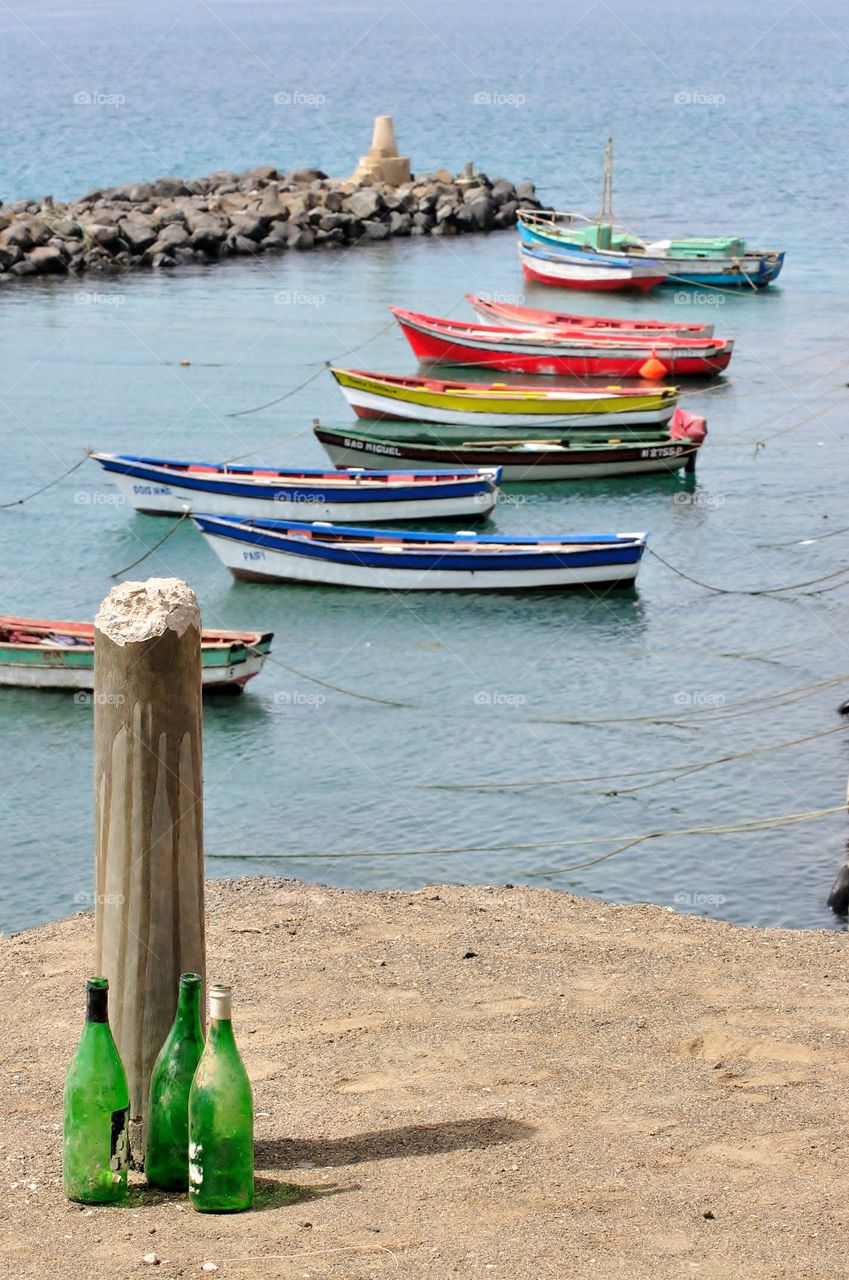 Boats in Sal Island