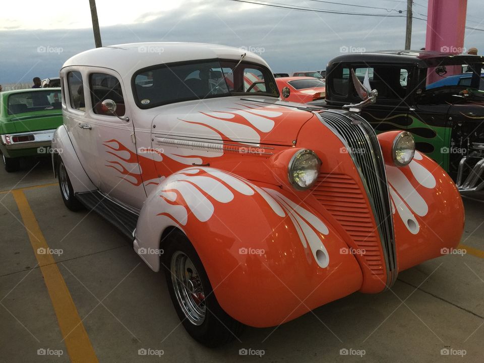 Orange Classic Car