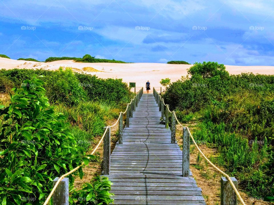 going to the beach in Itaúnas , Espírito Santo Brazil.