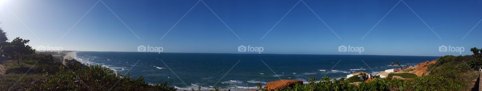 I love taking photos beautiful nature by Morro branco Ceará Brazil and panoramic photo