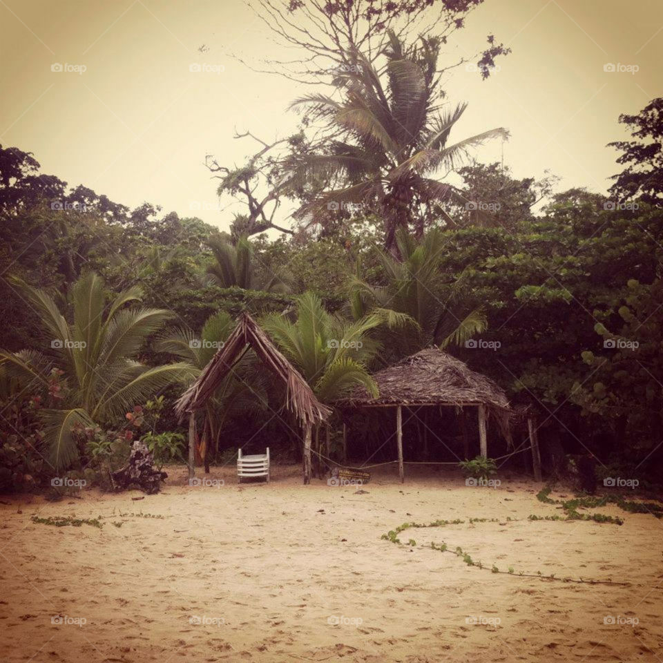 Island huts