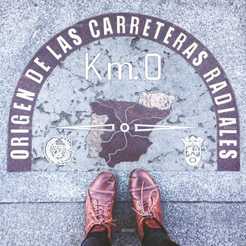 Standing in the center of Madrid 
