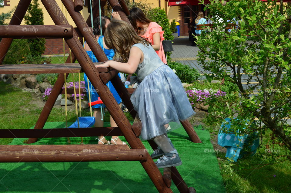 Girl in the playground